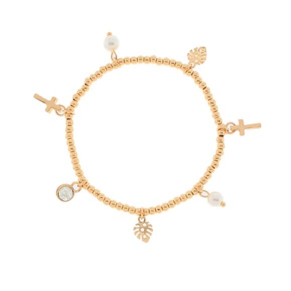 Cross & Multi Charm Bracelet - Picture 1 of 1